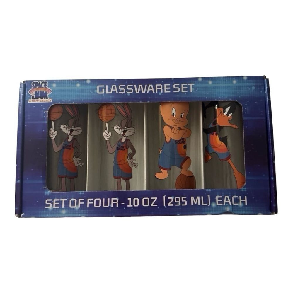 Space Jam A New Legacy Glassware Set of Four 10 oz Each‎